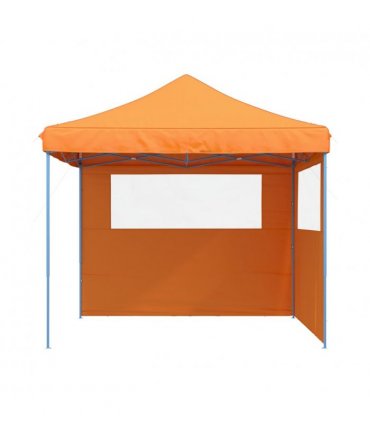 vidaXL Foldable Party Tent Pop-Up with 2 Sidewalls Orange