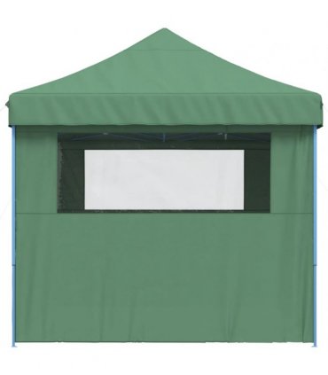 vidaXL Foldable Party Tent Pop-Up with 4 Sidewalls Green
