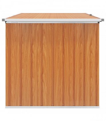 vidaXL Outdoor Storage Box Galvanised Steel 171 x 99 x 93 cm Wood-like
