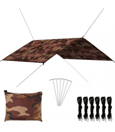 vidaXL Outdoor Tarp 4x4 m Camouflage — Size: 4 x 4 m