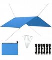 vidaXL Outdoor Tarp 4x4 m Blue — Size: 4 x 4 m