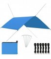 vidaXL Outdoor Tarp 3x2 m Blue — Size: 3 x 2 m