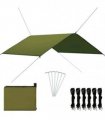 vidaXL Outdoor Tarp 4x4 m Green — Size: 4 x 4 m