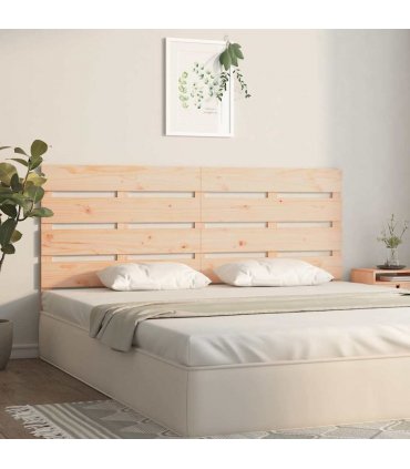 vidaXL Headboard 120x3x80 cm Solid Wood Pine — Colour: Natural
