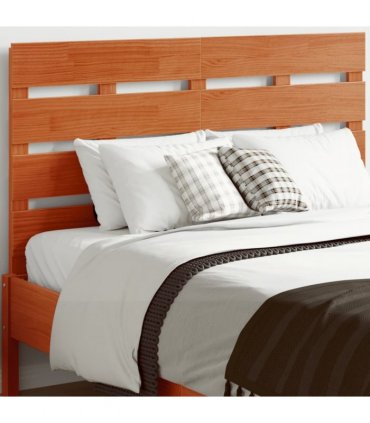 vidaXL Headboard Wax Brown 135 cm Solid Wood Pine