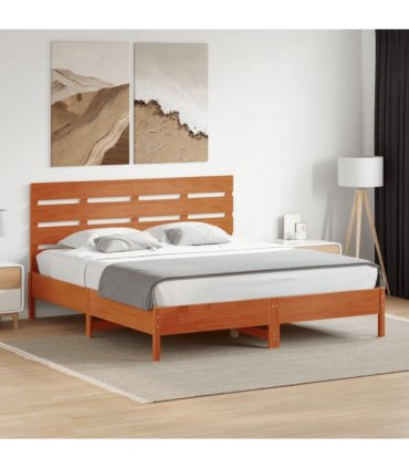 vidaXL Headboard Wax Brown 180 cm Solid Wood Pine