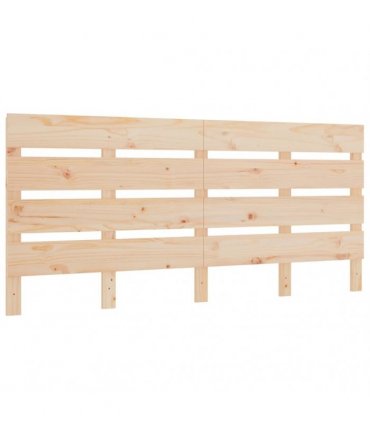 vidaXL Headboard 160x3x80 cm Solid Wood Pine — Colour: Natural