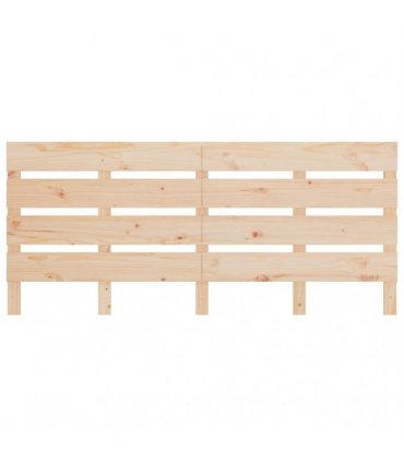 vidaXL Headboard 160x3x80 cm Solid Wood Pine — Colour: Natural
