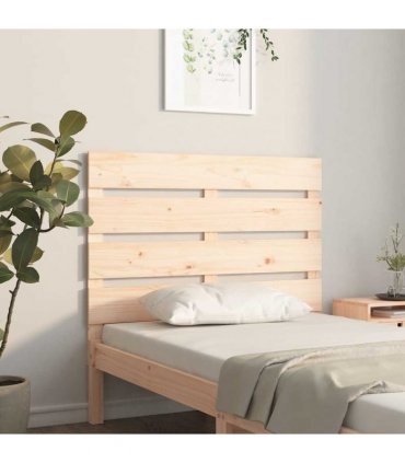 vidaXL Headboard 90x3x80 cm Solid Wood Pine — Colour: Natural