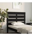 vidaXL Headboard Black 100x3x80 cm Solid Wood Pine