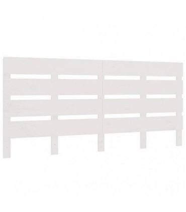 vidaXL Headboard White 200x3x80 cm Solid Wood Pine