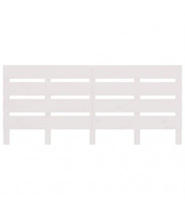 vidaXL Headboard White 200x3x80 cm Solid Wood Pine