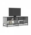 vidaXL TV Cabinet Grey Sonoma 120.5x40x46 cm Engineered Wood and Metal