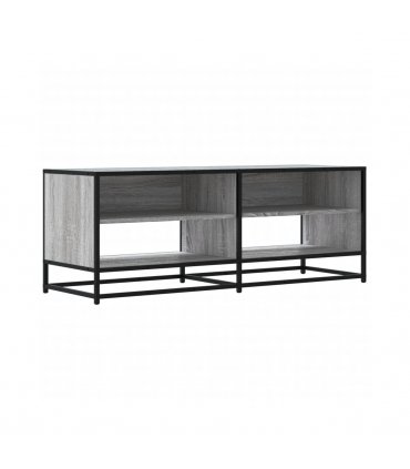 vidaXL TV Cabinet Grey Sonoma 120.5x40x46 cm Engineered Wood and Metal