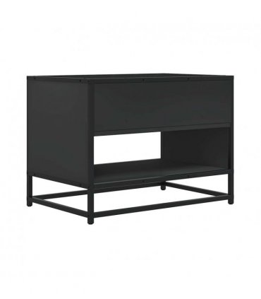 vidaXL TV Cabinet Black 61x40x46 cm Engineered Wood and Metal