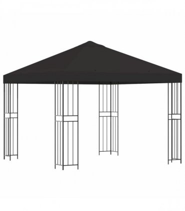 vidaXL Gazebo 3 x 3 m Anthracite Polyester and Steel 190 gsm — Model: without sidewall — V0672168098