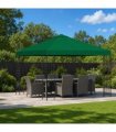 vidaXL Gazebo 3 x 3 m Green Polyester and Steel 190 gsm — Model: without sidewall — V0672168109