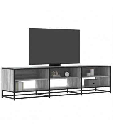 vidaXL TV Cabinet Grey Sonoma 180x40x46 cm Engineered Wood