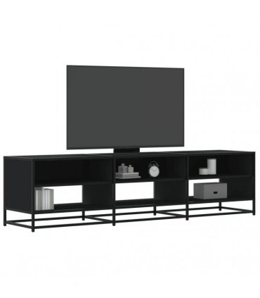 vidaXL TV Cabinet Black 180x40x46 cm Engineered Wood