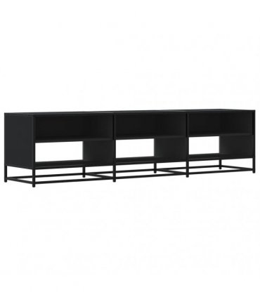 vidaXL TV Cabinet Black 180x40x46 cm Engineered Wood