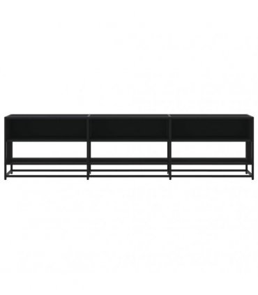vidaXL TV Cabinet Black 180x40x46 cm Engineered Wood