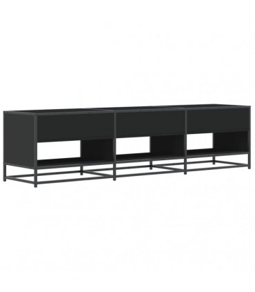 vidaXL TV Cabinet Black 180x40x46 cm Engineered Wood