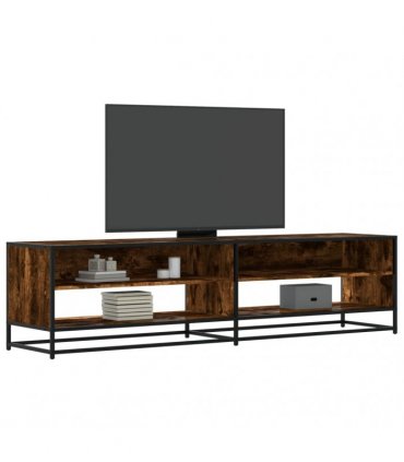 vidaXL TV Cabinet Smoked Oak 180.5x40x46 cm Engineered Wood