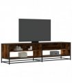 vidaXL TV Cabinet Smoked Oak 180.5x40x46 cm Engineered Wood
