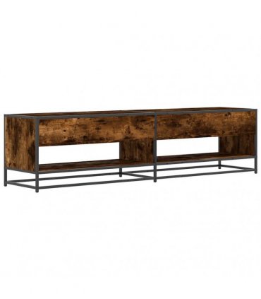 vidaXL TV Cabinet Smoked Oak 180.5x40x46 cm Engineered Wood