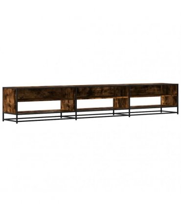 vidaXL TV Cabinet Smoked Oak 270x40x46 cm Engineered Wood