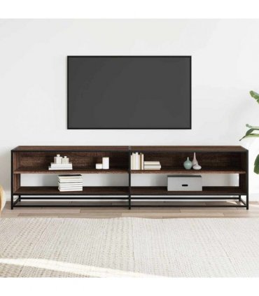 vidaXL TV Cabinet Brown Oak 180.5x40x46 cm Engineered Wood