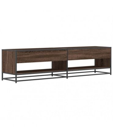 vidaXL TV Cabinet Brown Oak 180.5x40x46 cm Engineered Wood