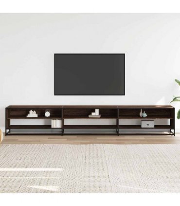 vidaXL TV Cabinet Brown Oak 270x40x46 cm Engineered Wood