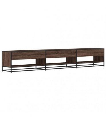 vidaXL TV Cabinet Brown Oak 270x40x46 cm Engineered Wood