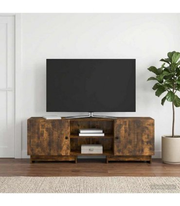 vidaXL TV Cabinet Smoked Oak 150 x 31 x 50 cm Engineered Wood — V0672168142