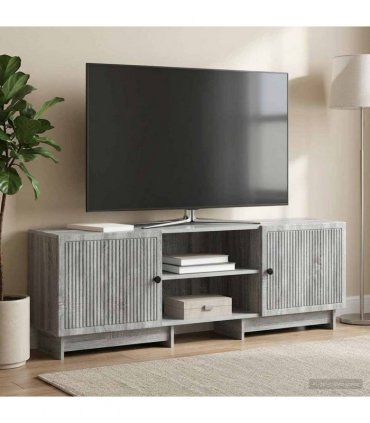 vidaXL TV Cabinet Grey Sonoma 150 x 31 x 50 cm Engineered Wood — V0672168143