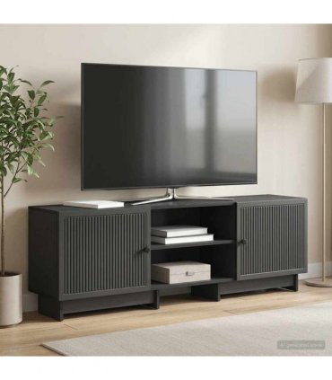 vidaXL TV Cabinet Black 150 x 31 x 50 cm Engineered Wood — V0672168149