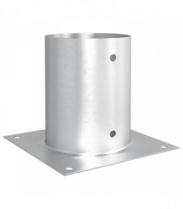 vidaXL Round Ground Anchor 12 pcs Silver 18 x 18 x15 cm Metal — Size: Ø 121 mm