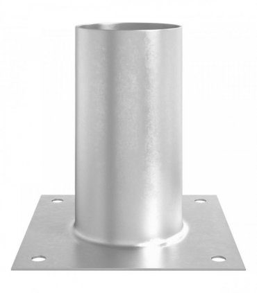 vidaXL Round Ground Anchor 4 pcs Silver 15 x 15 x 15 cm Metal — Size: Ø 81 mm