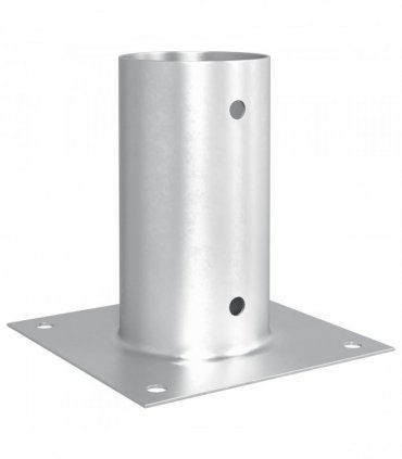 vidaXL Round Ground Anchor 12 pcs Silver 15 x 15 x 15 cm Metal — Size: Ø 81 mm