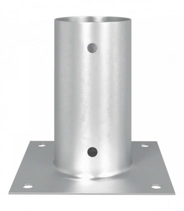 vidaXL Round Ground Anchor 12 pcs Silver 15 x 15 x 15 cm Metal — Size: Ø 81 mm