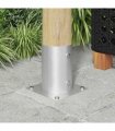 vidaXL Round Ground Anchor 12 pcs Silver 15 x 15 x 15 cm Metal — Size: Ø 101 mm