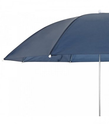 vidaXL Umbrella with Clamp 2 pcs Navy Blue Ø 105 x 86 cm