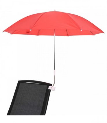 vidaXL Umbrella with Clamp 2 pcs Fire Brick Red Ø 105 x 86 cm