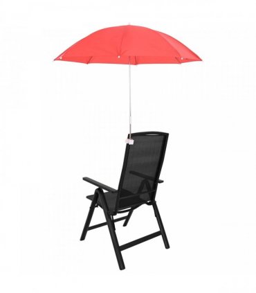 vidaXL Umbrella with Clamp 2 pcs Fire Brick Red Ø 105 x 86 cm
