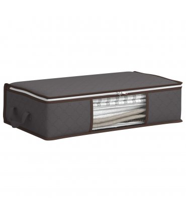 vidaXL Storage Box with Transparent Side Window 2 pcs Anthracite — Size: 70 x 40 x 18 cm