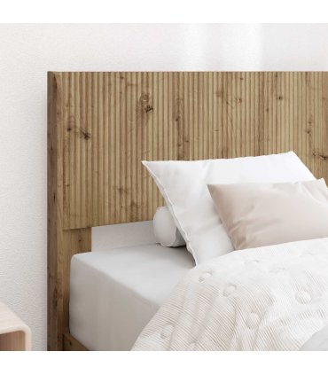 vidaXL Bed Frame with Storage and Headboard Artisan Oak 100 x 200 cm