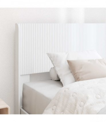 vidaXL Bed Frame with Storage and Headboard White 90 x 200 cm — V0672168611