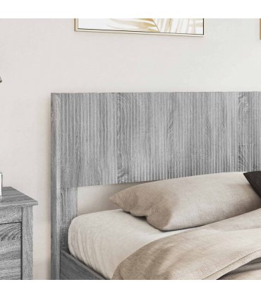 vidaXL Bed Frame with Storage and Headboard Grey Sonoma 180 x 200 cm — V0672168612