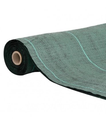 vidaXL Weed Membrane Green 4x25 m PP — Size: 4 x 25 m